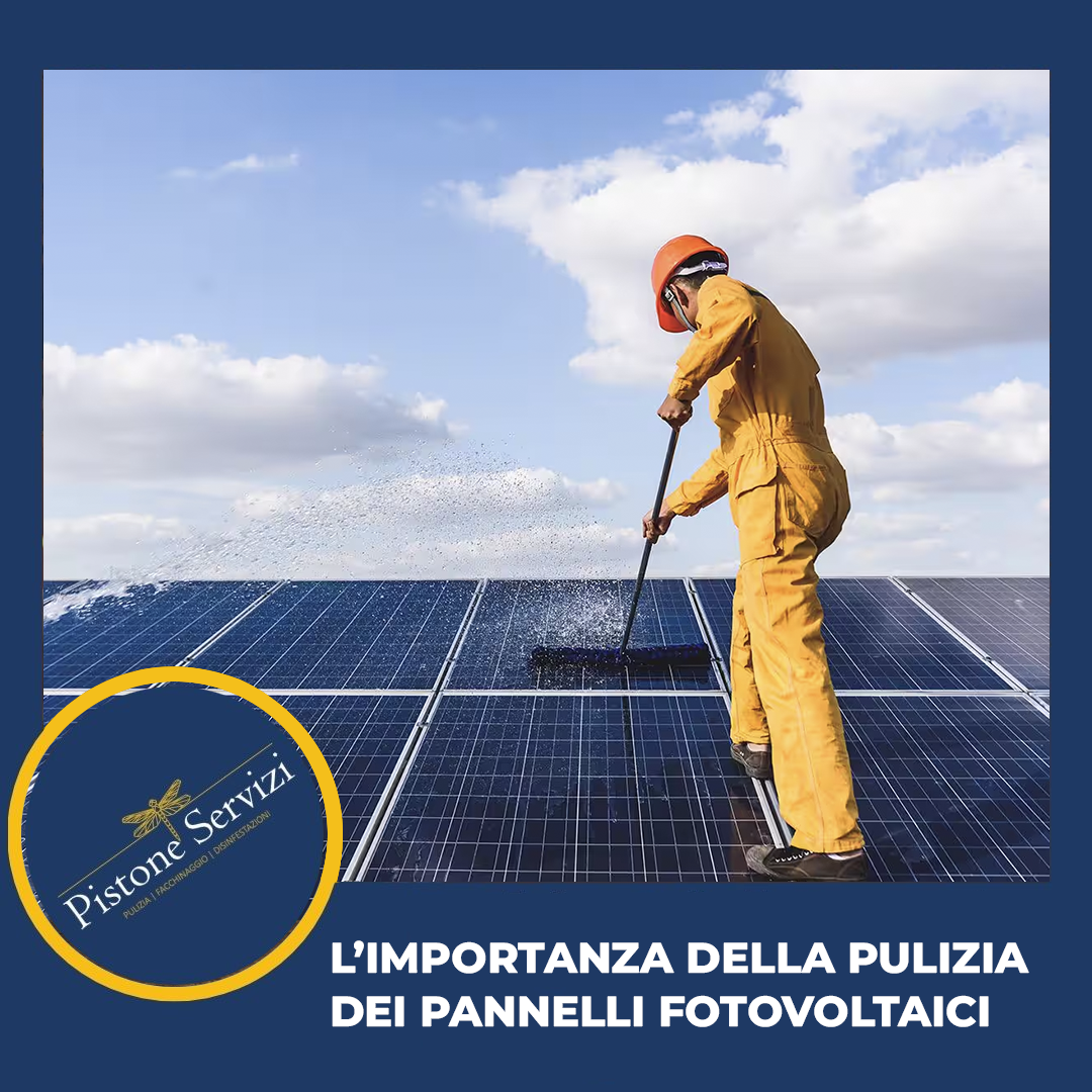 Pulizia dei pannelli fotovoltaici